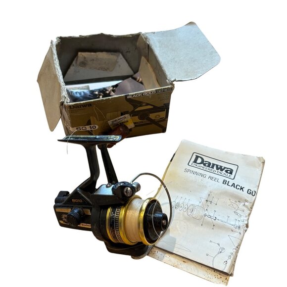Vintage Daiwa BG10 Spinning Reel Fishing Black Gold Series Japan - Picture 3 of 6